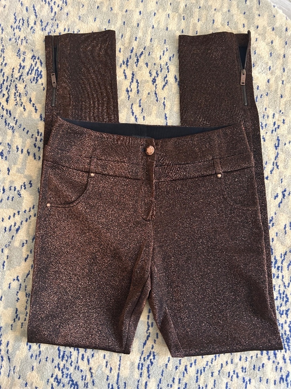 Brown Shimmery Trousers